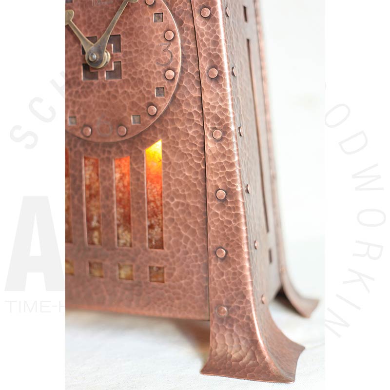 Arts & Crafts Mantle Clock in Hammered Copper & Brass with Joe Mross June  3-7, 2024 – Marc Adams School of Woodworking